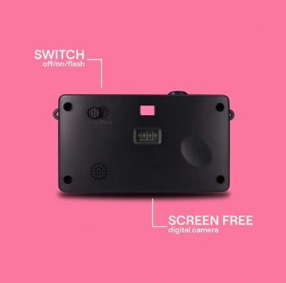 Camp Snap Screen Free Digital Camera - Retro Vintage Point & Shoot - PINK