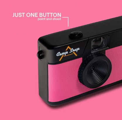 Camp Snap Screen Free Digital Camera - Retro Vintage Point & Shoot - PINK