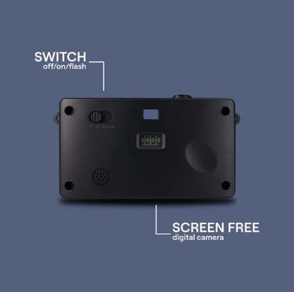 Camp Snap Screen Free Digital Camera - Retro Vintage Point & Shoot - NAVY