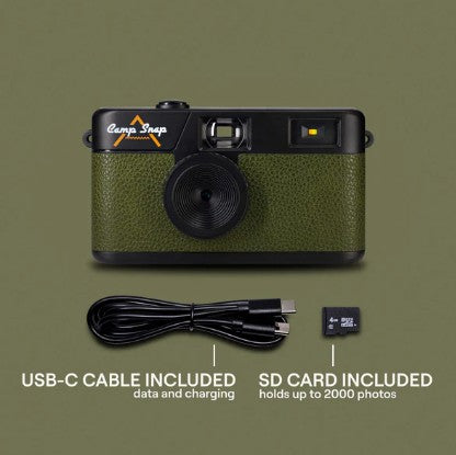 Camp Snap Screen Free Digital Camera - Retro Vintage Point & Shoot - GREEN