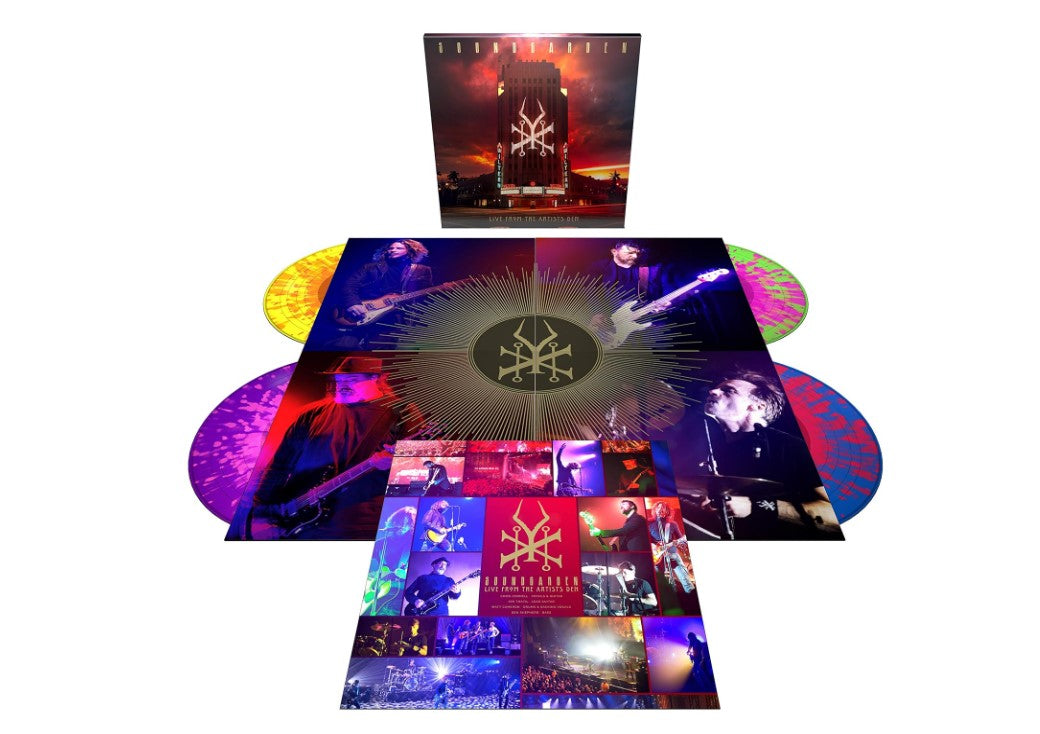 Soundgarden - Live from the Artists Den - Deluxe 4 LP Splatter Color Vinyl Box Set