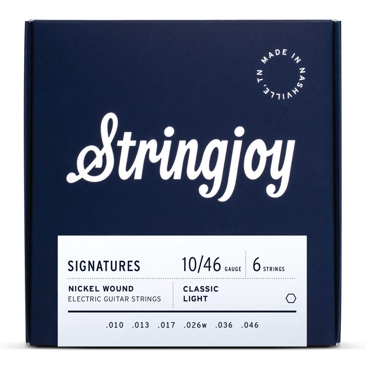 Stringjoy 10-46 Classic Light Gauge Signatures - Nickel Wound Electric Guitar Strings