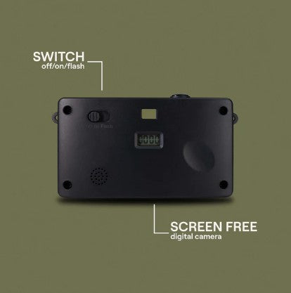 Camp Snap Screen Free Digital Camera - Retro Vintage Point & Shoot - GREEN
