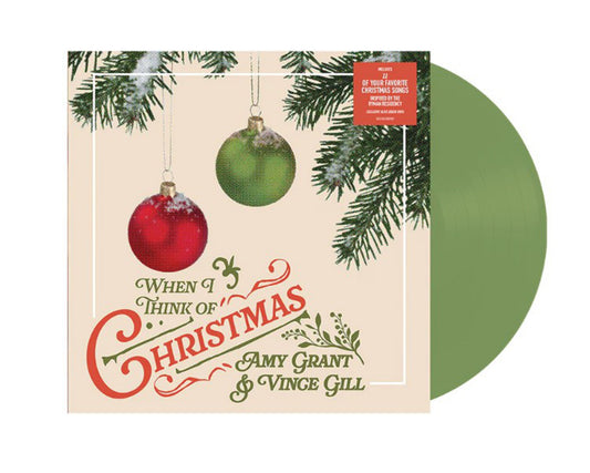 Amy Grant & Vince Gill - When I Think of Christmas - Limited Edition Olive Green Vinyl LP [VINYL]