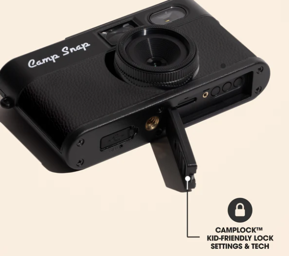 Camp Snap v2 Screen Free Digital Camera - STEALTH BLACK - Retro Vintage Point & Shoot