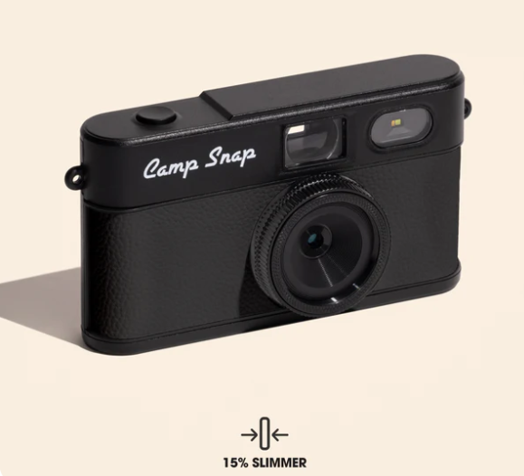 Camp Snap v2 Screen Free Digital Camera - STEALTH BLACK - Retro Vintage Point & Shoot
