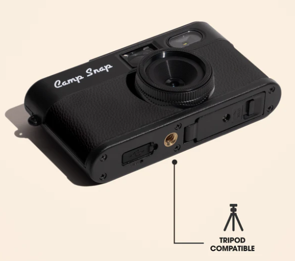 Camp Snap v2 Screen Free Digital Camera - STEALTH BLACK - Retro Vintage Point & Shoot