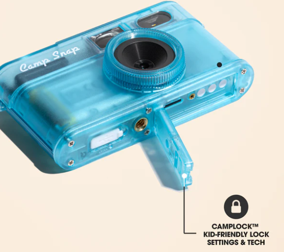 Camp Snap v2 Screen Free Digital Camera - BLUE RUSH - Retro Vintage Point & Shoot