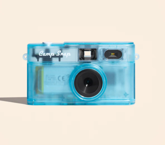 Camp Snap v2 Screen Free Digital Camera - BLUE RUSH - Retro Vintage Point & Shoot