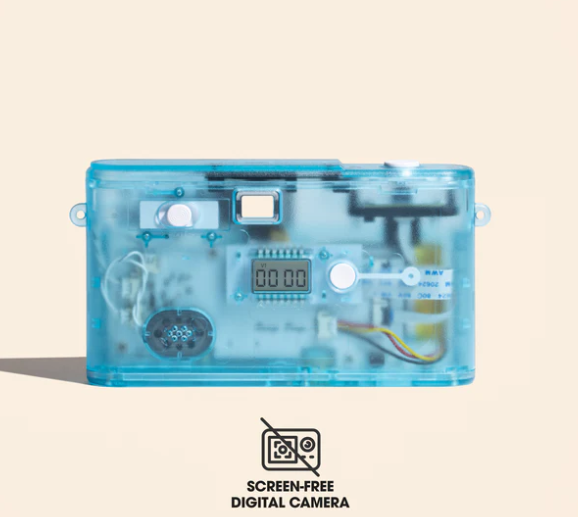 Camp Snap v2 Screen Free Digital Camera - BLUE RUSH - Retro Vintage Point & Shoot