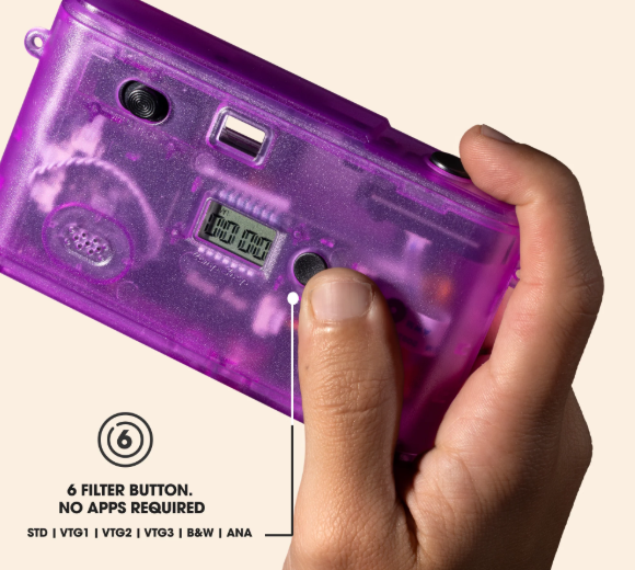 Camp Snap v2 Screen Free Digital Camera - COSMIC GRAPE / PURPLE - Retro Vintage Point & Shoot