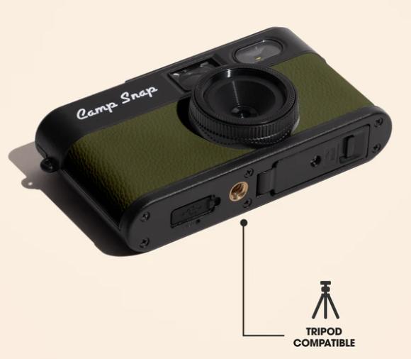 Camp Snap v2 Screen Free Digital Camera - FOREST GREEN - Retro Vintage Point & Shoot