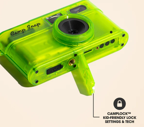 Camp Snap v2 Screen Free Digital Camera - TWISTED LIME - Retro Vintage Point & Shoot