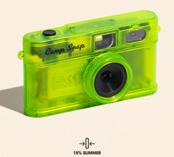 Camp Snap v2 Screen Free Digital Camera - TWISTED LIME - Retro Vintage Point & Shoot