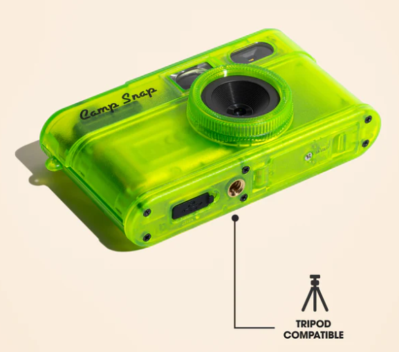 Camp Snap v2 Screen Free Digital Camera - TWISTED LIME - Retro Vintage Point & Shoot
