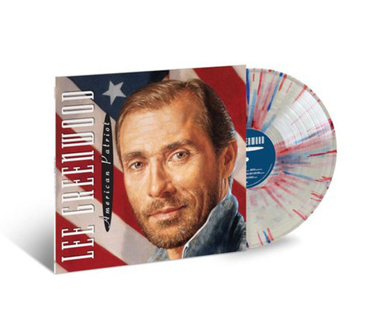 Lee Greenwood - American Patriot - Limited Edition Red White Blue Splatter Vinyl LP - BENT CORNER [VINYL]
