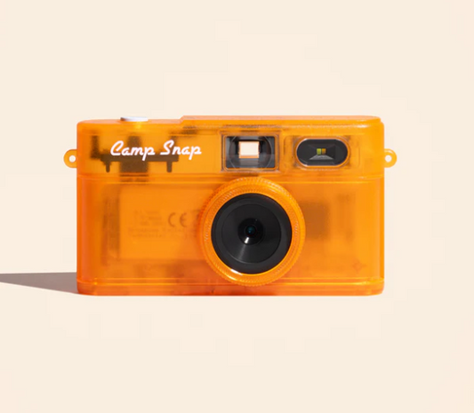 Camp Snap v2 Screen Free Digital Camera - TANGERINE DRIFT - Retro Vintage Point & Shoot