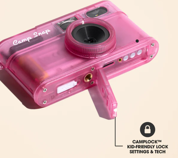 Camp Snap v2 Screen Free Digital Camera - STRAWBERRY SPLASH - Retro Vintage Point & Shoot