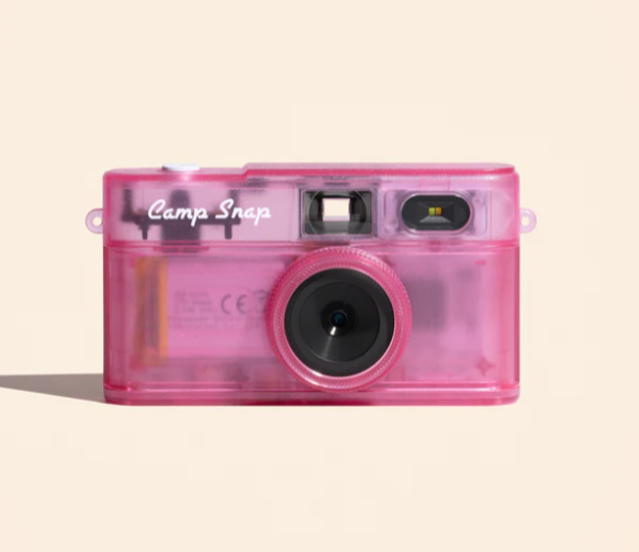 Camp Snap v2 Screen Free Digital Camera - STRAWBERRY SPLASH - Retro Vintage Point & Shoot