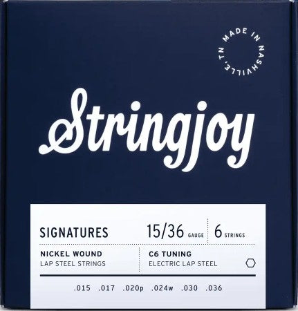 Stringjoy 15-36 C6th Signatures - Nickel Wound Lap Steel Guitar Strings