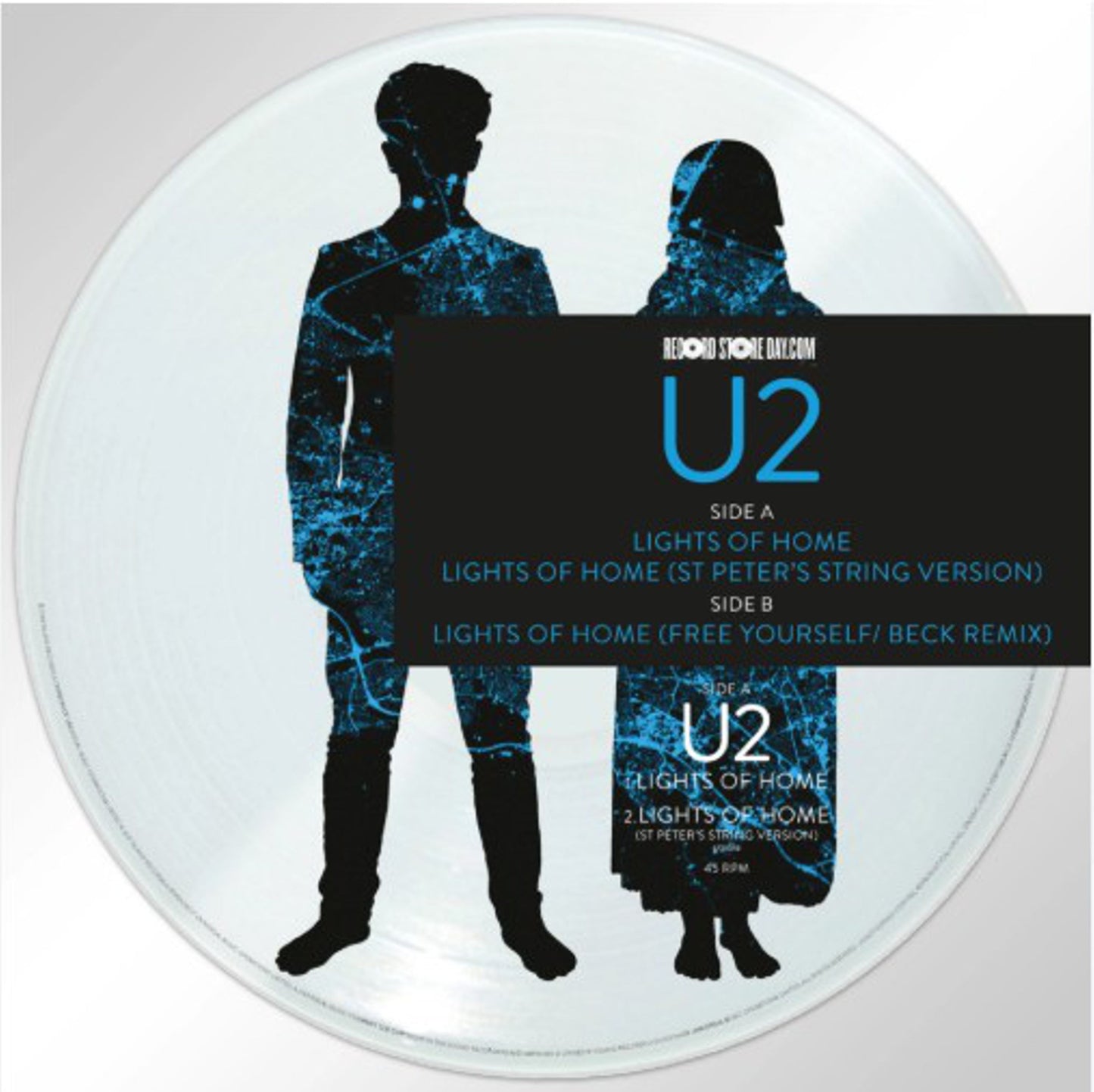 U2 - Lights of Home - 12" Single Limited Edition 2018 RSD Picture Disc Vinyl - NOS [VINYL]