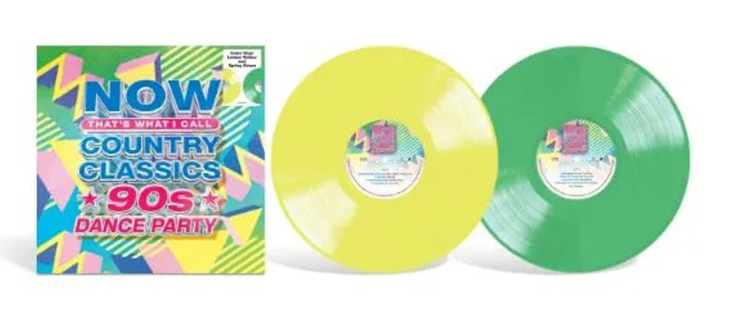 VA - NOW That's What I Call Country Classics 90's Dance Party - Limited Edition 2 LP Lemon Yellow & Spring Green Vinyl [VINYL]